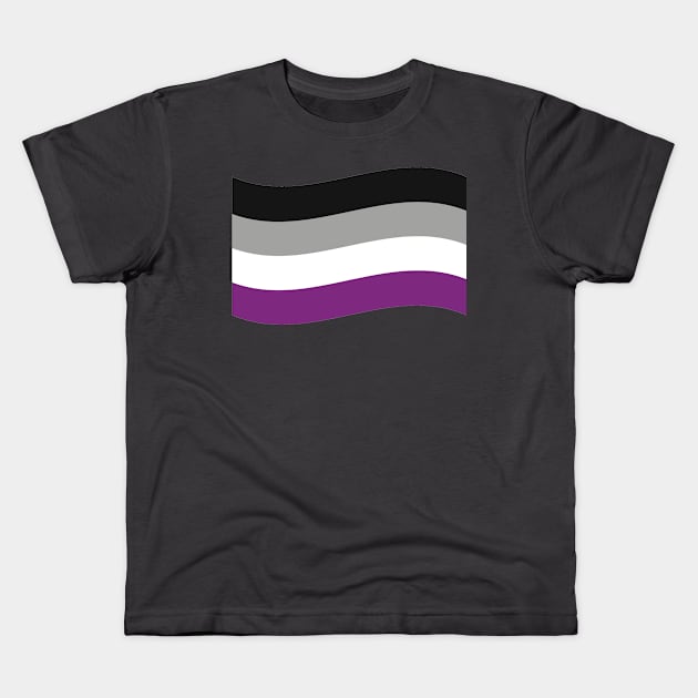 Ace pride flag Kids T-Shirt by snowshade